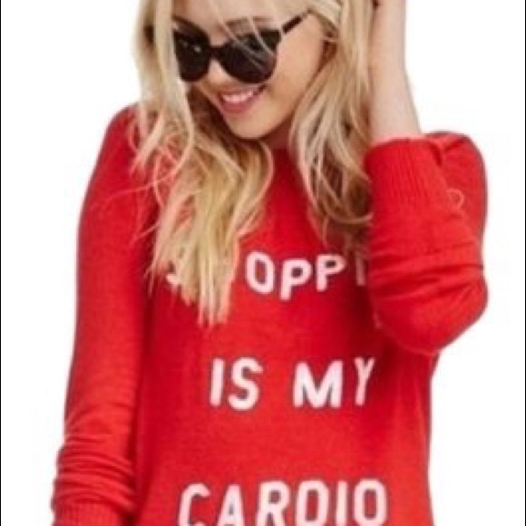 Wildfox “Shopping Is My Cardio” Sweater - Picture 2 of 6